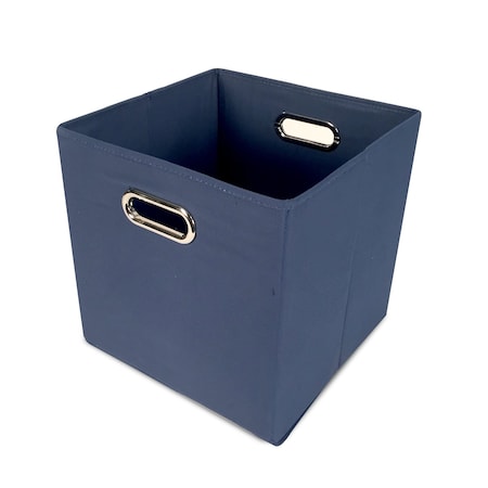 John Louis Home Fabric Bins, Canvas, Navy Blue, 11 in W BIN-C-C05